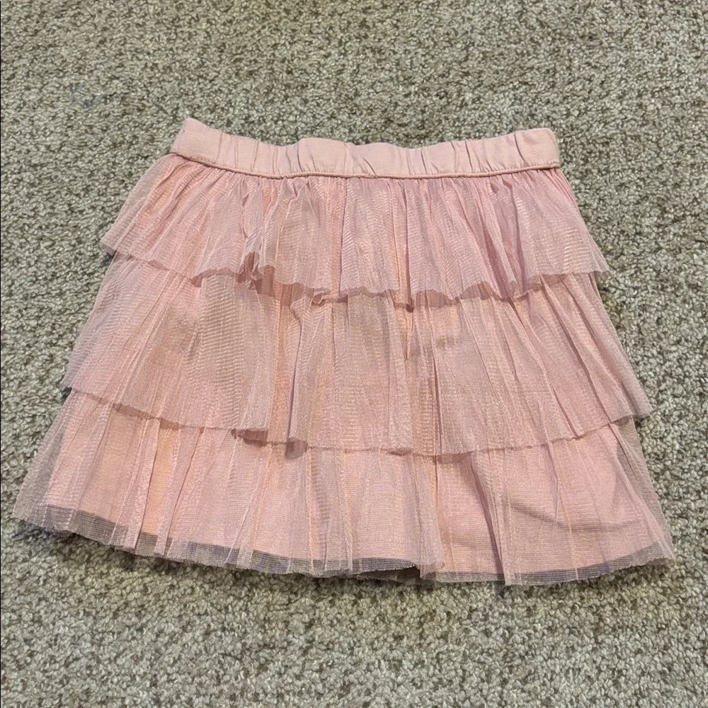Gap Kids Pink Tiered Tull Skirt Size Small (6-7) | girly | princess | fancy